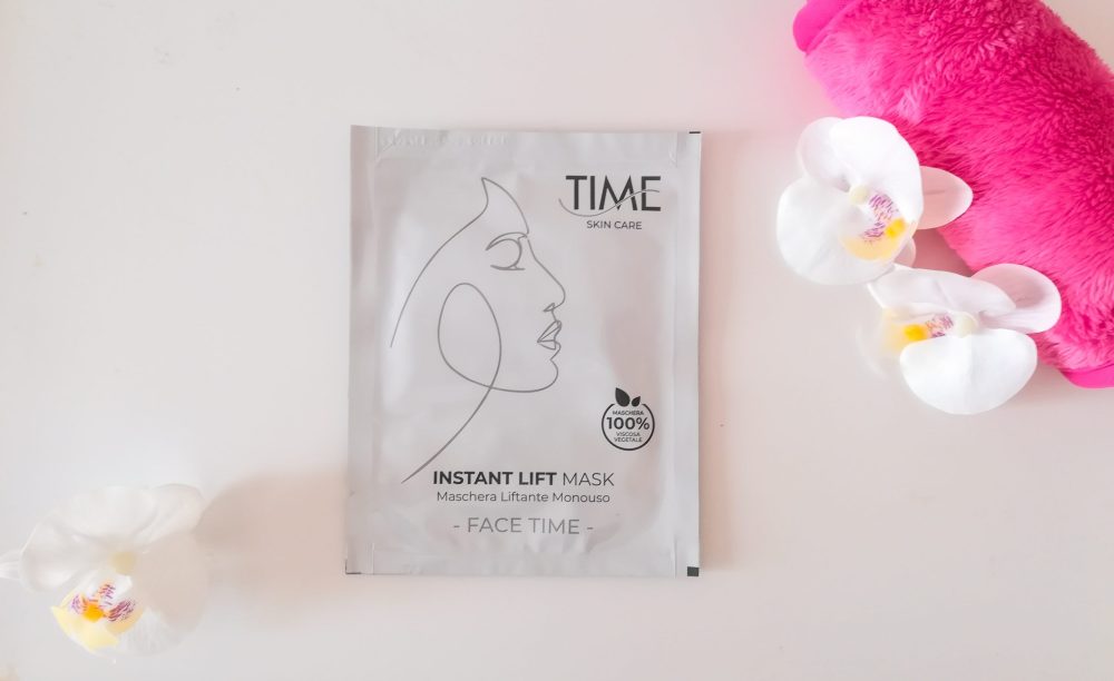 recensione maschera viso in tessuto liftante time skincare