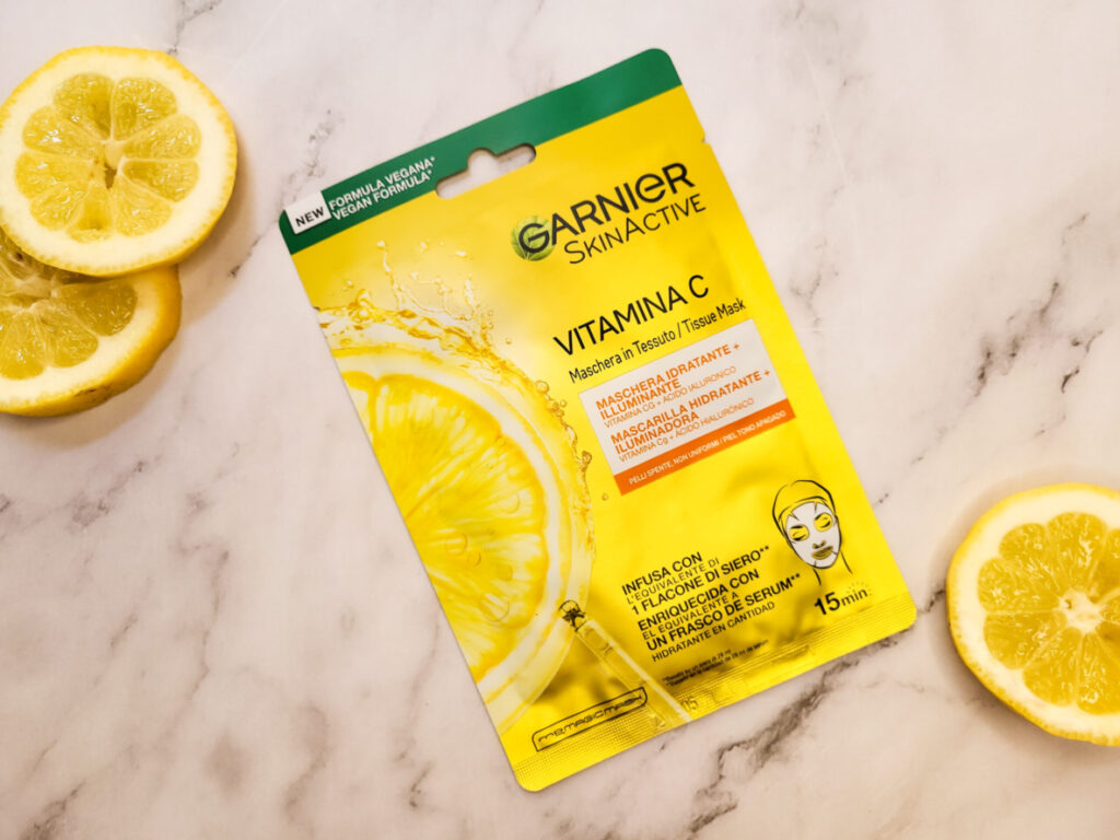 RECENSIONE MASCHERA VISO VITAMINA C GARNIER