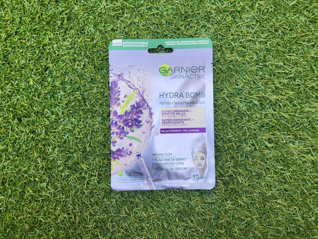 RECENSIONE MASCHERA VISO HYDRA BOMB IDRATANTE EFFTTO RELAX GARNIER 