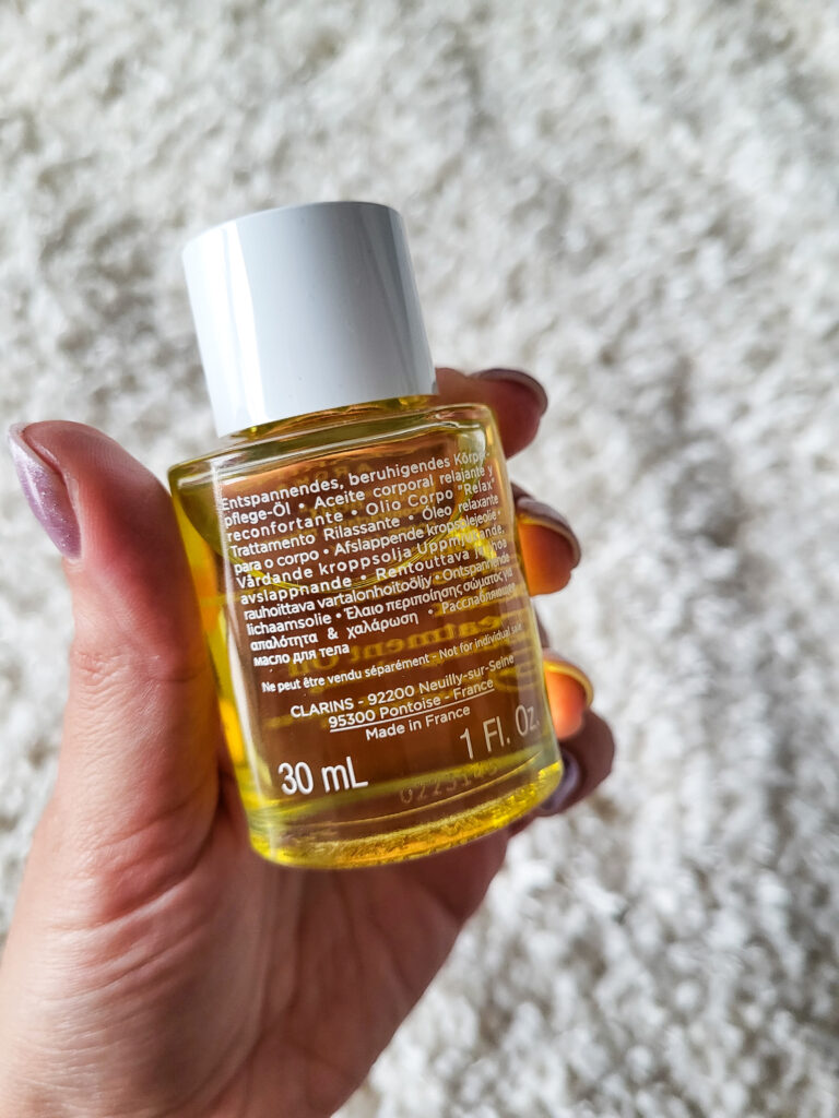 RECENSIONE OLIO CORPO HUILE RELAX CLARINS