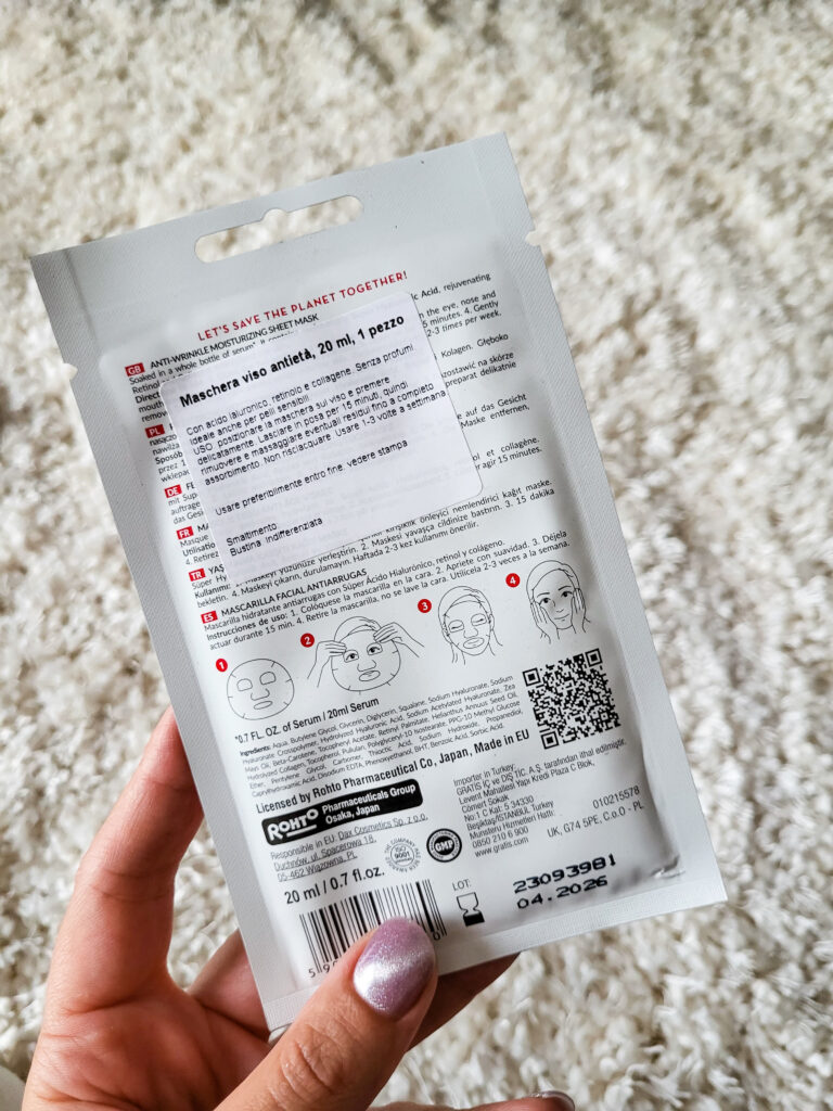 RECENSIONE MASCHERA VISO ANTI AGING HADA LABO TOKYO