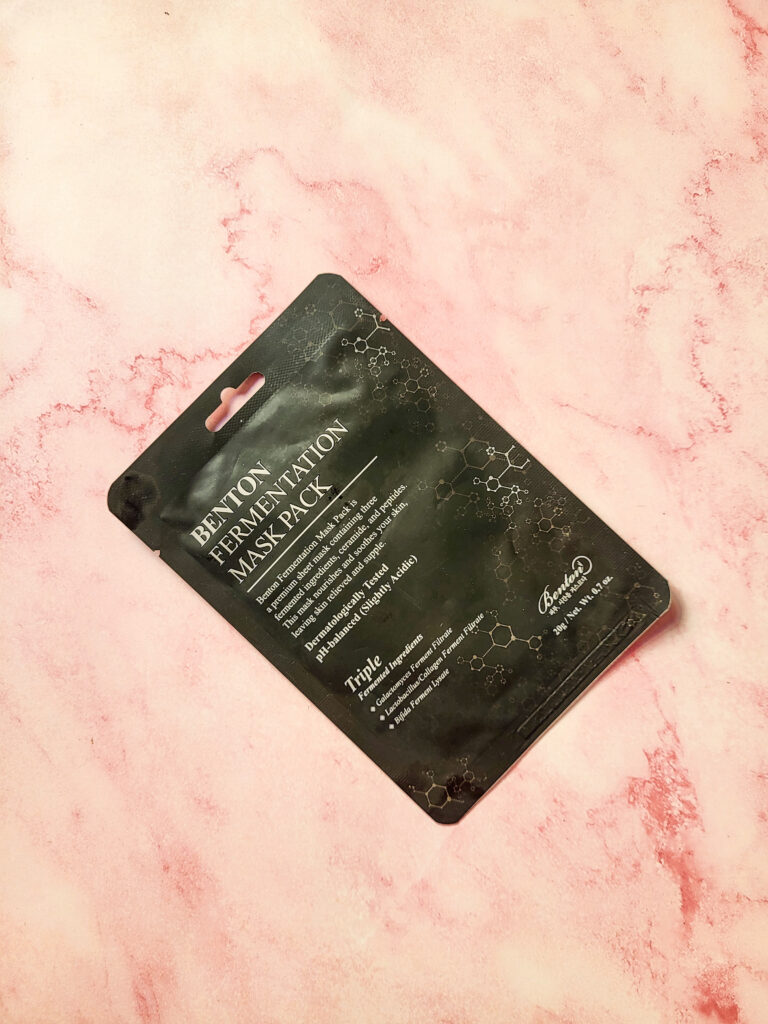 RECENSIONE FERMENTATION MASK BENTON SKINCARE

