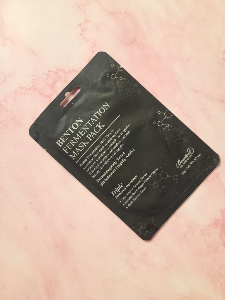 RECENSIONE FERMENTATION MASK BENTON SKINCARE

