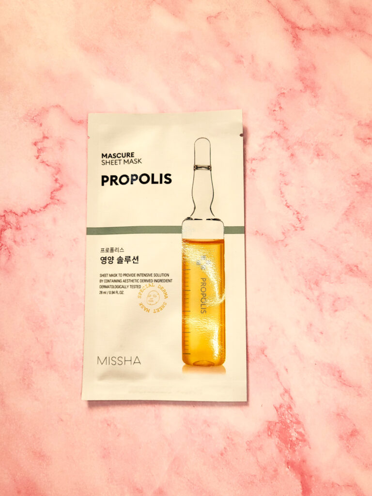 Recensione maschera viso nutriente PROPOLIS Missha skincare 