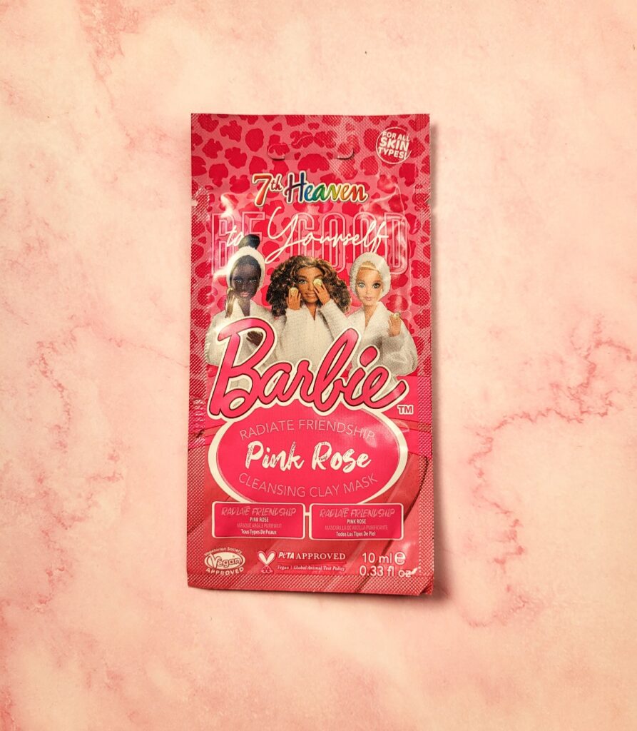 RECENSIONE MASCHERA VISO PINK ROSE CLAY MASK BARBIE 7 TH HEAVEN