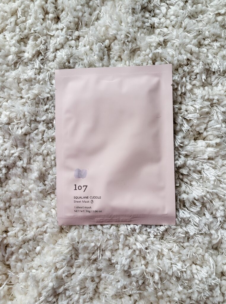 RECENSIONE MASCHERA VISO SQULANE CUDDLE SHEET MASK 107