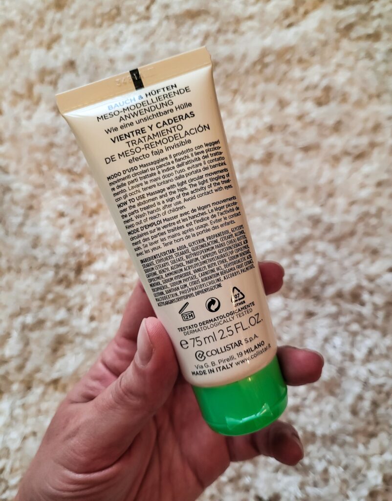 RECENSIONE CREMA CORPO TRATTAMENTO MESO RIMODELLANTE COLLISTAR 