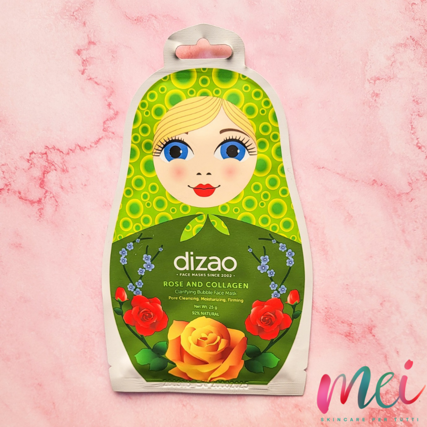 RECENSIONE BUBBLE MASK PURIFICANTE ALLA ROSA E AL COLLAGENE DIZAO