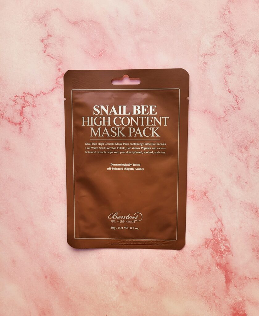 RECENSIONE SNAIL BEE HIGH CONTENT MASK BENTON